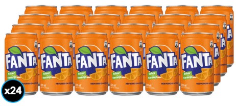 [Bebida] MINI FANTA LATA 220CC DISPLAYx24