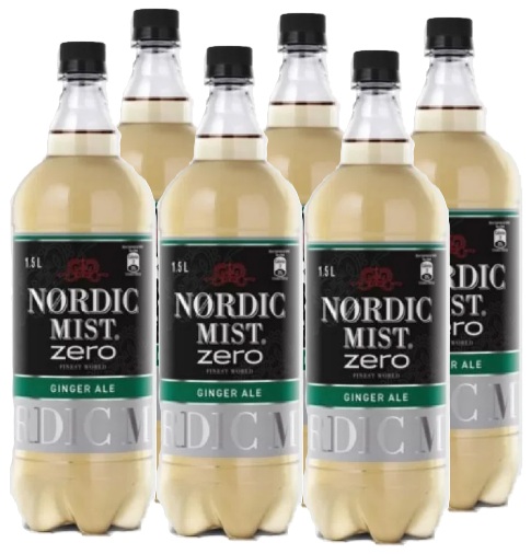 [Bebida] NORDIC GINGER ALE ZERO PET 1500CC DISPLAYx6