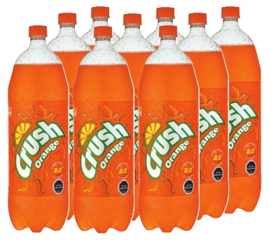 [Bebida] ORANGE CRUSH PET 2000CC DISPLAYx9