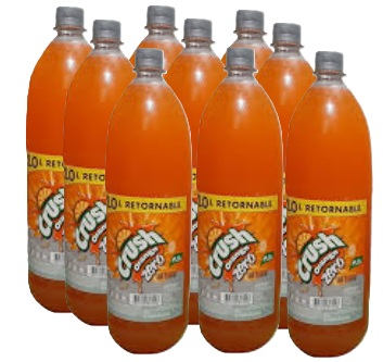 [Bebida] ORANGE CRUSH ZERO 2000CC RET DISPLAYx9