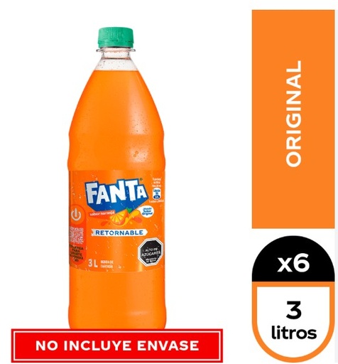 [Bebida] FANTA 3000CC RETORNABLE CAJAx6