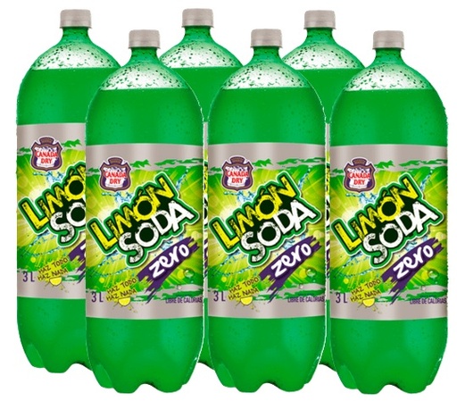 [Bebida] LIMON SODA ZERO PET 3000CC DISPLAYx6