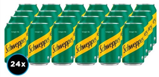 [Bebidas] SCHWEPPES GINGER ALE LATA 350CC CAJAx24