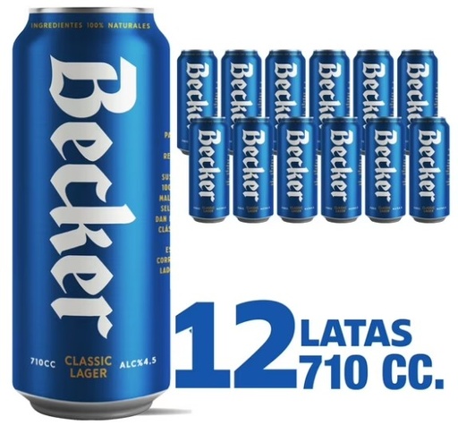 [Cerveza] CERVEZA BECKER LATA 710CC PACKx12