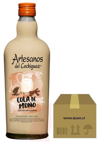 [Coctel] ARTESANOS COLA DE MONO 700CC 14GL CAJAx12