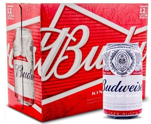 [Cerveza] BUDWEISER LATA  355CC PACKx12