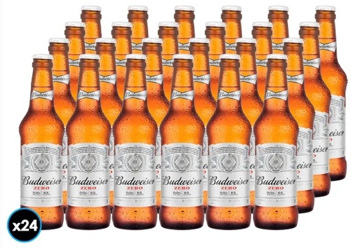 [Cerveza] BUDWEISER ZERO BOT 330CC PACKx24