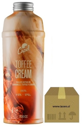 [Coctel] CAPEL TOFFEE CREAM 700CC CAJAx12