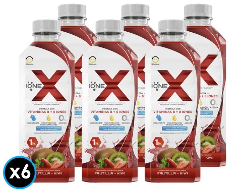 [Isotónica] IONEX FRUTILLA KIWI 1000CC PACKx6
