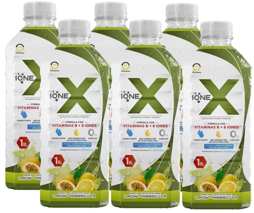 [Isotónica] IONEX LIMON MARACUYA 1000CC PACKx6