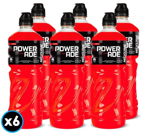 [Isotónica] POWER ADE ROJO 1000CC PACKx6