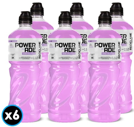 [Isotónica] POWER ADE ZERO UVA 1100CC PACKx6