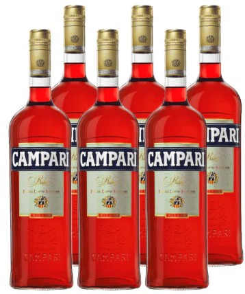 [Licor] CAMPARI BITTER 750CC CAJAx6