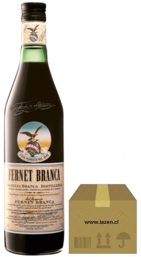 [Licor] FERNET BRANCA 750CC 40° CAJAx12