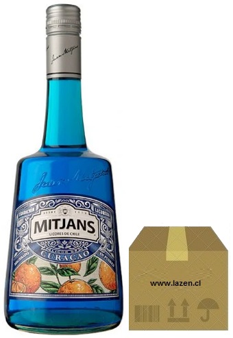 [Licor] CURACAO BLUE MITJANS 750CC CAJAx6