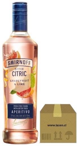 [Licor] SMIRNOFF BITTER CITRIC APERITIVO 700CC CAJAx6