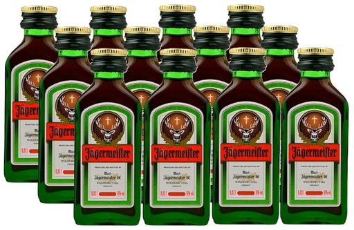 [Licor] MINIATURA JAGERMEISTER PETACA 20CC CAJAx12
