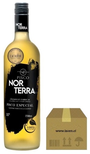 [Pisco] PISCO NOR TERRA AÑEJADO 35° 750CC CAJAx6