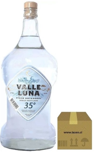 [Pisco] PISCO ARTESANAL VALLE LUNA 2D 35º 1750CC CAJAx4