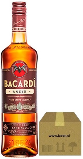 [Ron] RON BACARDI AÑEJO 750CC CAJAx12